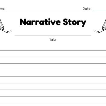 Narrative Story Writing Paper :: Resources :: California Educators Together