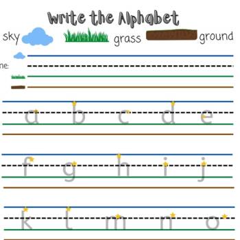 Sky, Grass, Ground: A Journey to Letter Formation :: Resources ...