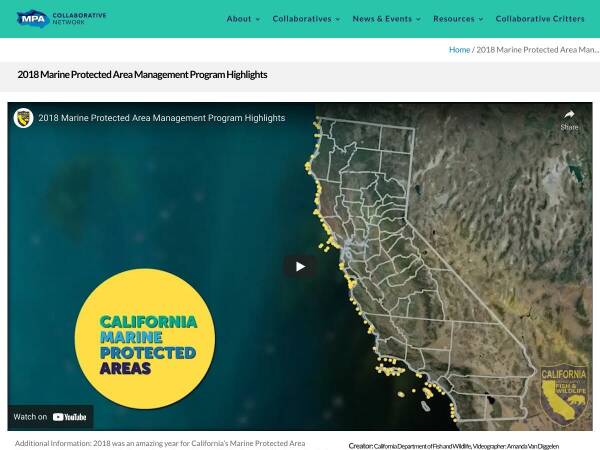 2018 Marine Protected Area Management Program Highlights :: Resources ...