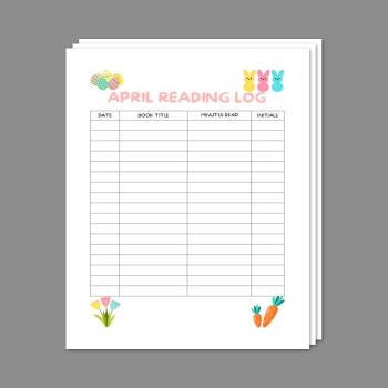 April Reading Log (chart) :: Resources :: California Educators Together