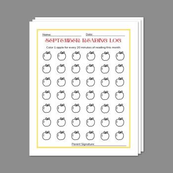 September Reading Log (coloring) :: Resources :: California Educators ...