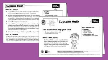 Cupcake Math Home Activity I Super Why! :: Resources :: California ...