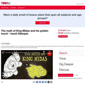 The myth of King Midas and his golden touch - Iseult Gillespie 