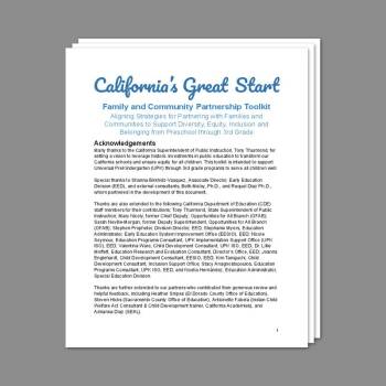 Family and Community Partnership Toolkit :: Resources :: California ...