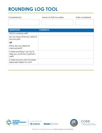 Rounding Log Tool :: Resources :: California Educators Together