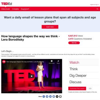 How Language Shapes The Way We Think - Lera Boroditsky :: Resources ...